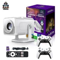 HCS 350 Max Gaming Projector With 2 Gaming Controllers And Voice command Remote-1