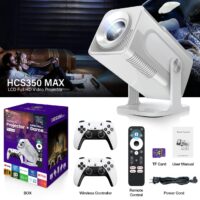 HCS 350 Max Gaming Projector With 2 Gaming Controllers And Voice command Remote-2